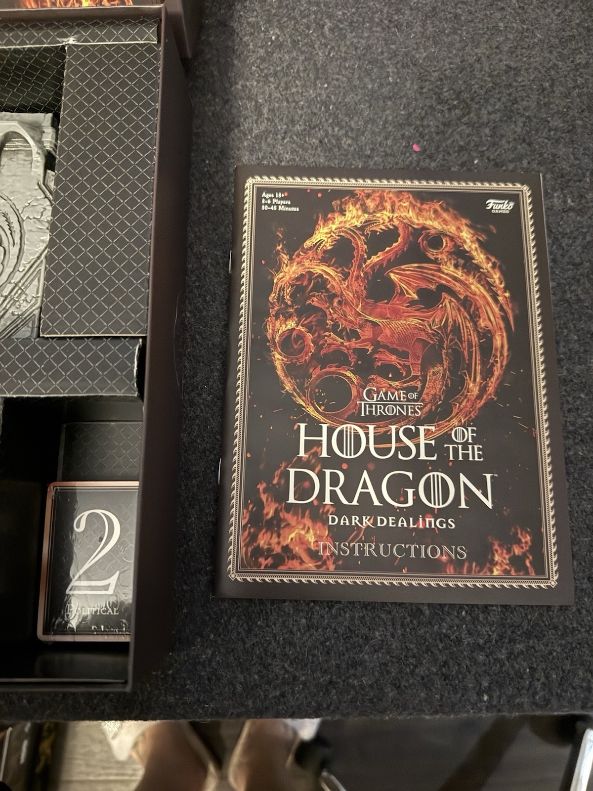 5- Game of Thrones & House of The Dragon Board Games Collection Complete Lot