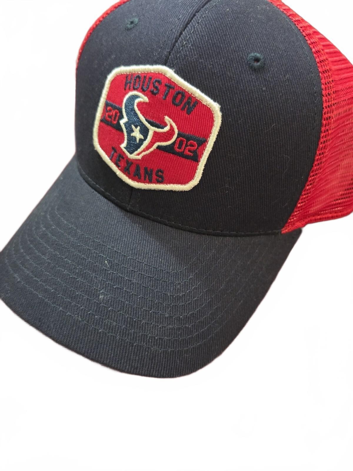 Houston Texans 2002 NFL Team Navy w/red Mesh Patch Snapback Hat Cap New