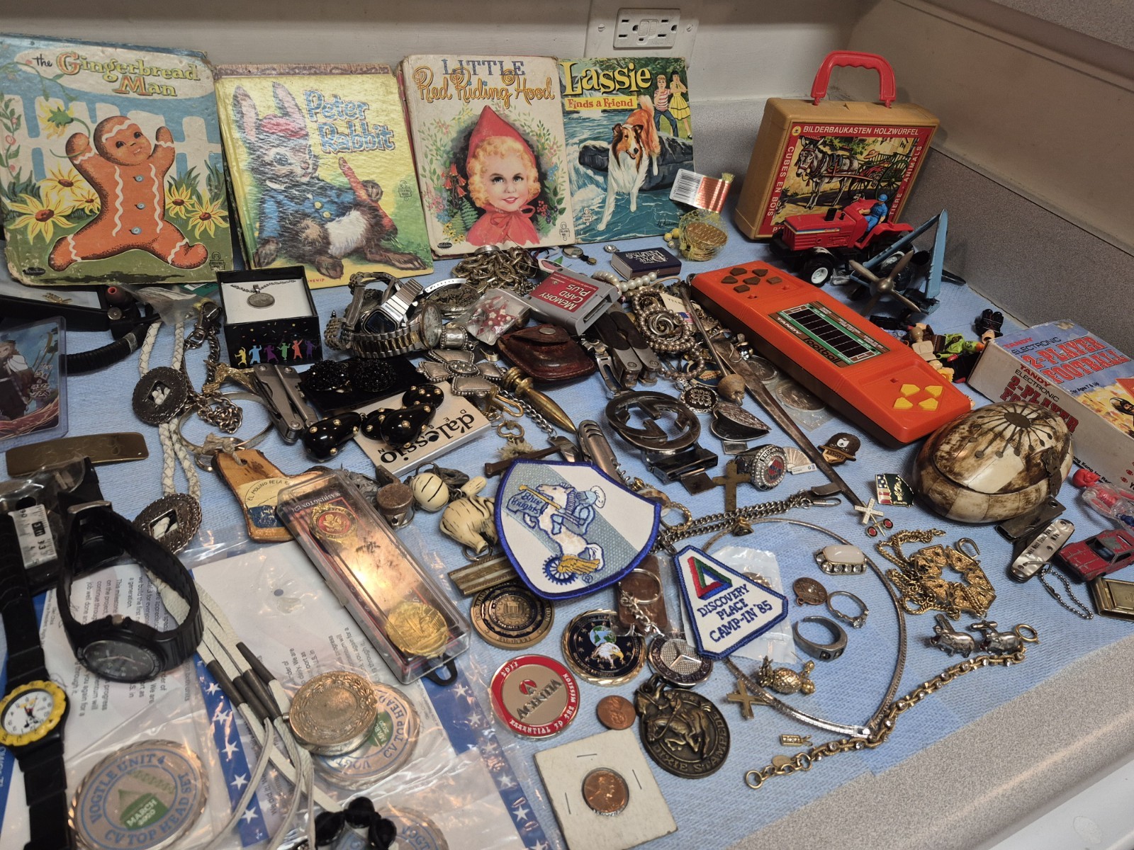 Huge Vintage Junk Drawer Lot Collectibles Box Resellers Bulk Wholesale Treasures