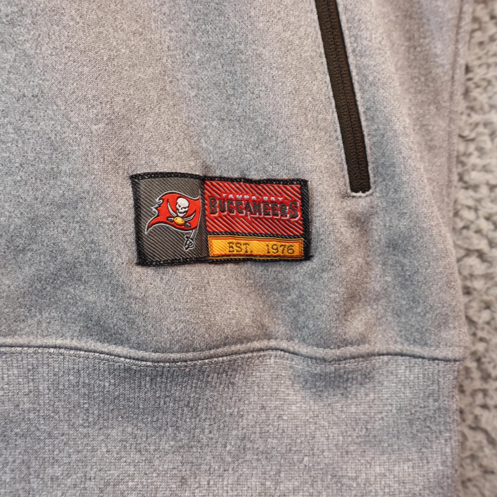 Tampa Bay Buccaneers Hoodie Mens Large Gray Sweatshirt NFL