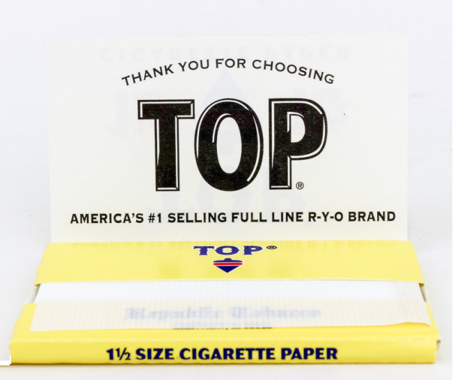 TOP 1 1/2 Rolling Papers – 6 PACKS – Fine Gummed RYO 1.5 FAST