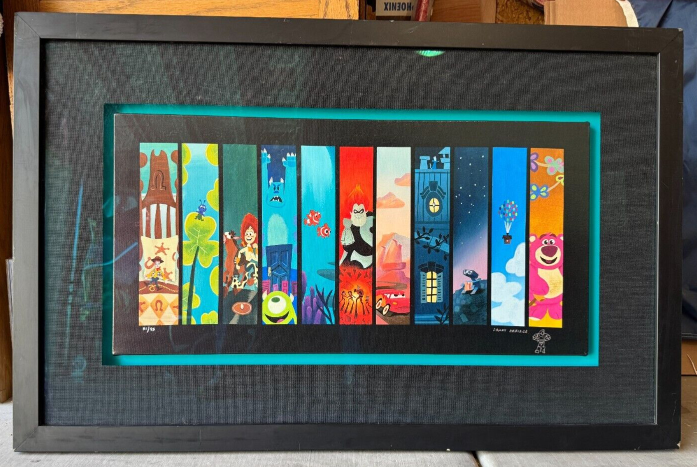 Disney Pixar Toy Story Danny Arriaga 42″x26″ Print 51 of 95 Hand Signed Art