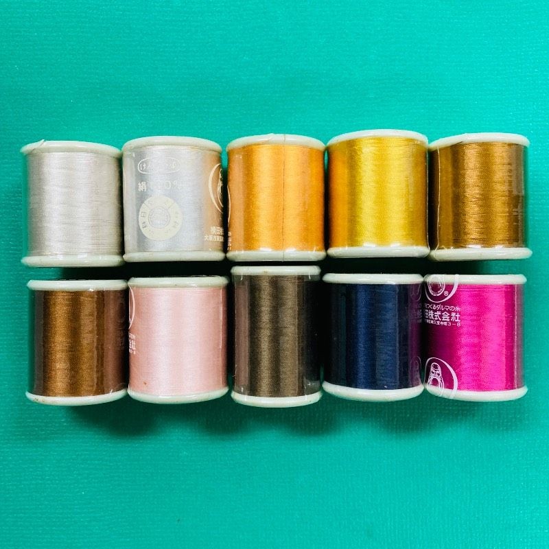 [New unopened product] [Set of 10] Daruma silk sewing thread #50 100m MT7