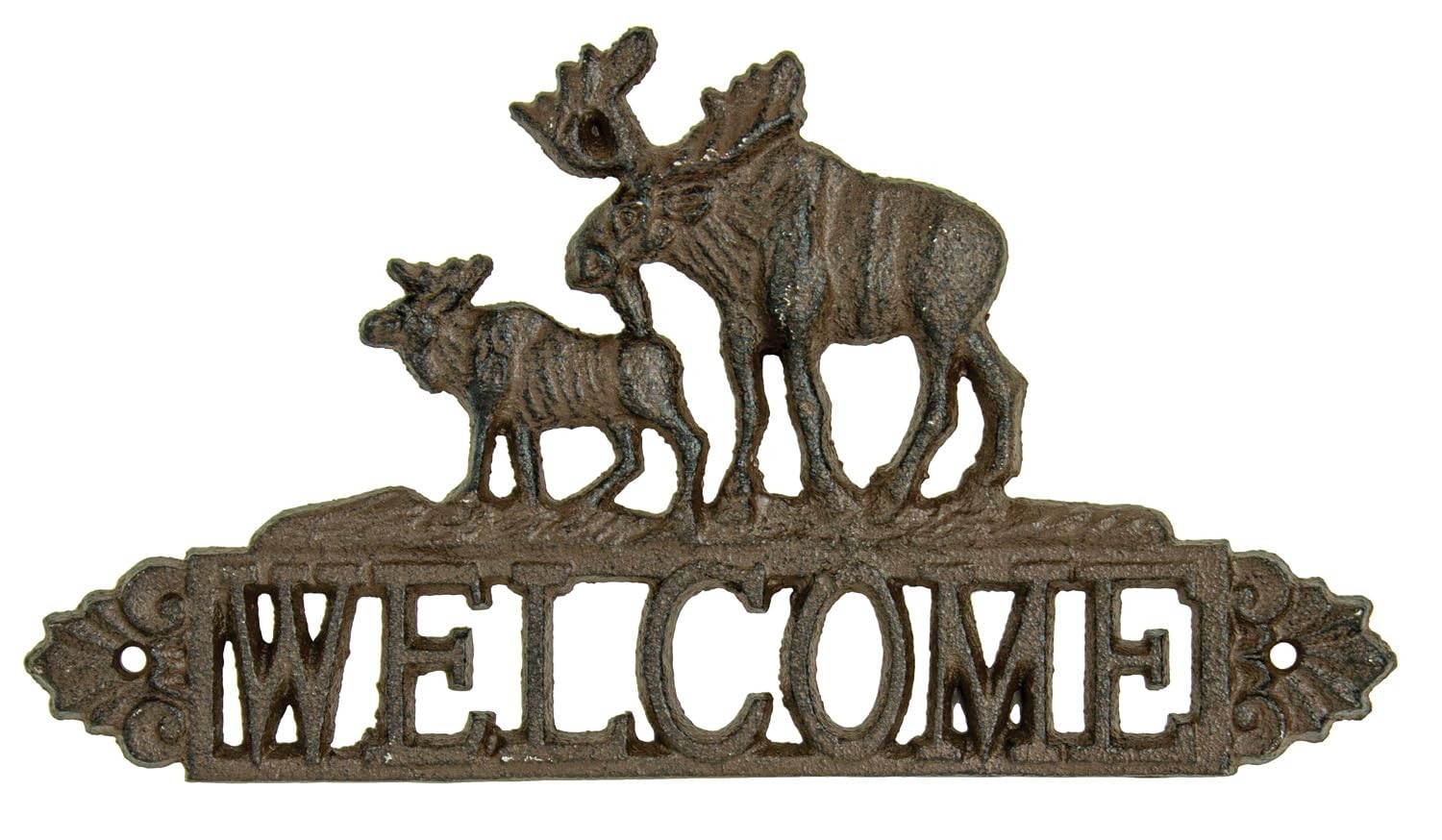 Upper Deck Moose Welcome Sign, 10.5-Inch