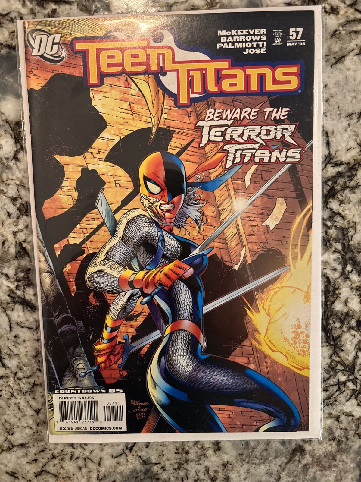 Lot Of 4 Teen Titans #38 #53 #55 #57 DC Comics Great Divide, Terror Titans