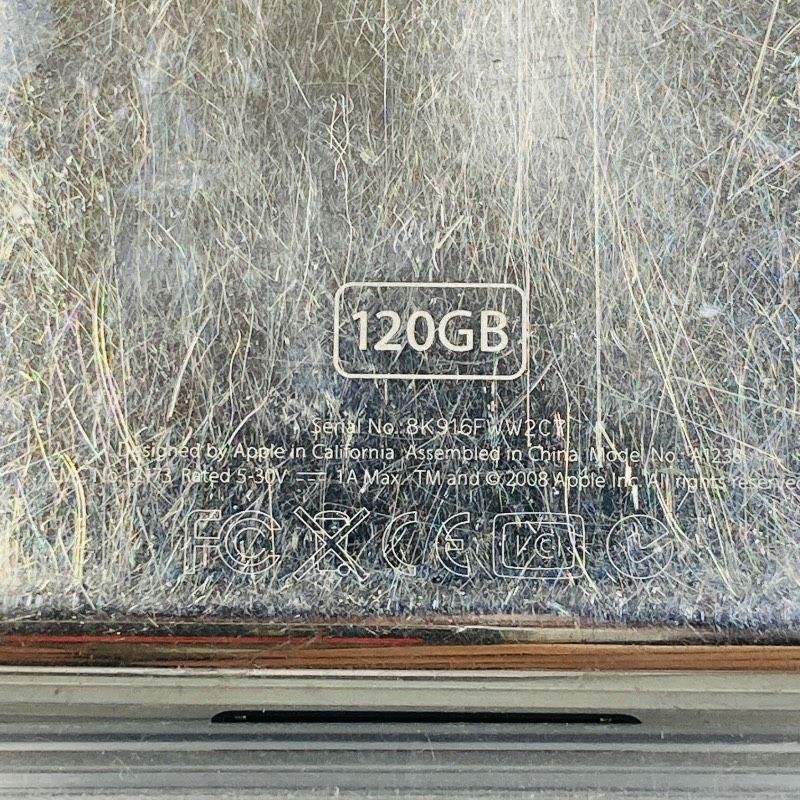 [Operation confirmed] Apple 6th generation iPod classic late model 120GB A1238
