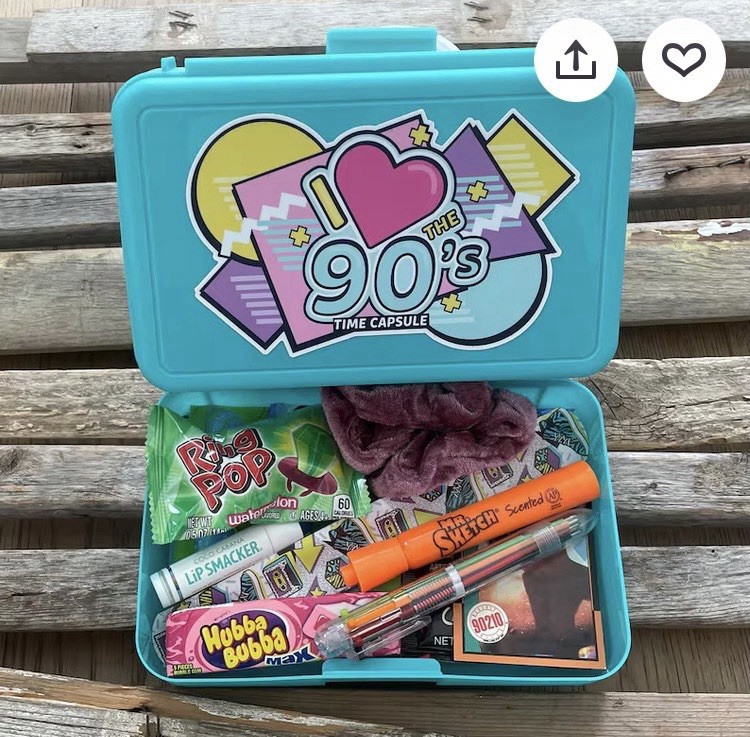 Nostalgic Nostalgia 1990s 90s Collectibles Pencil Gift Box Trinkets Candy