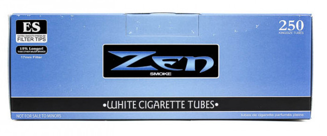 ZEN Blue Light King Size – 40 Boxes – 250 Tubes Box RYO White