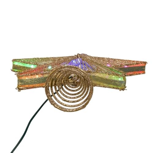 Kurt Adler 11.5″ 27 Lights Multicolor LED Star Treetop