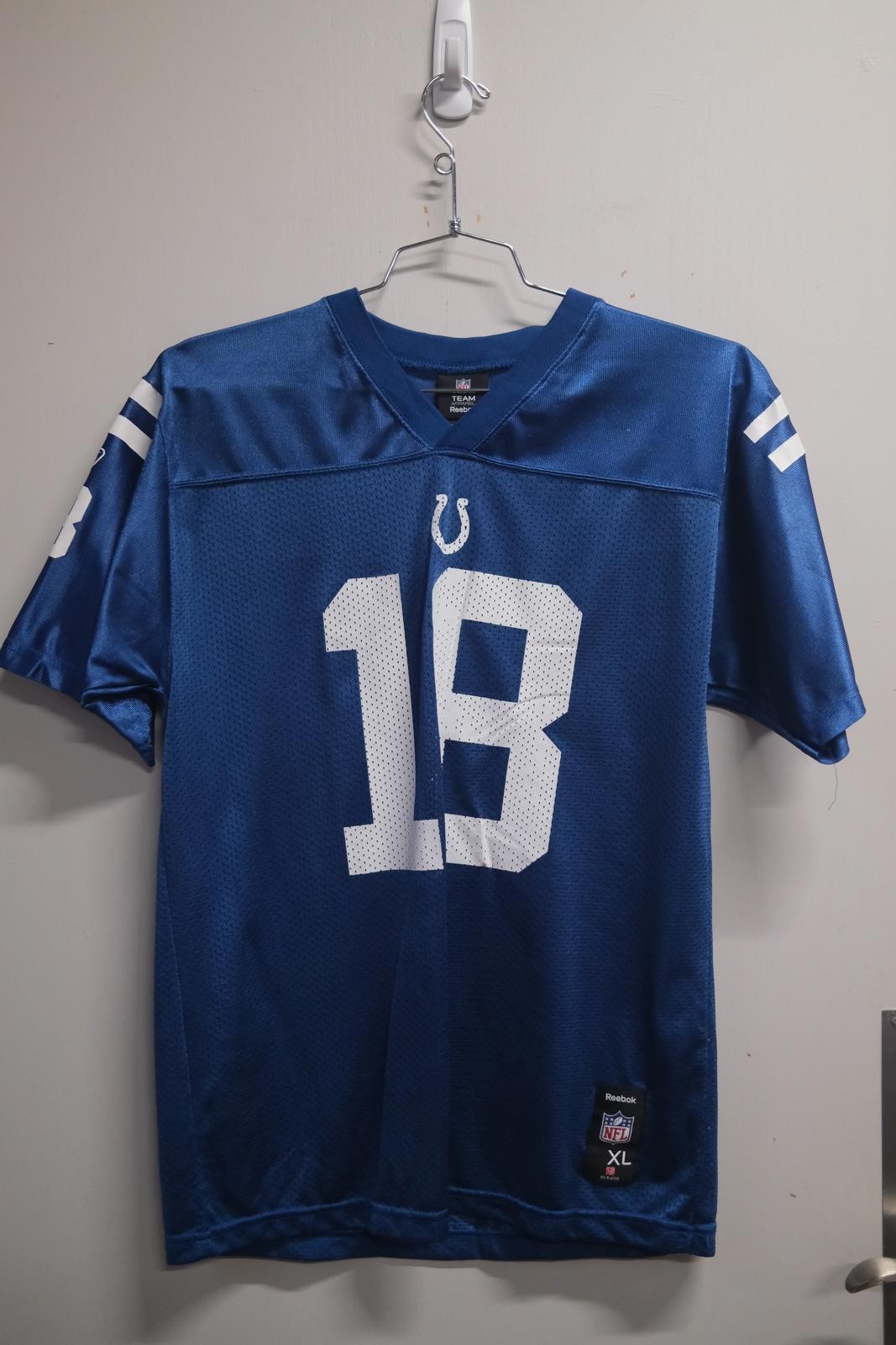 Reebok Indianapolis Colts Manning #18 Football Jersey
