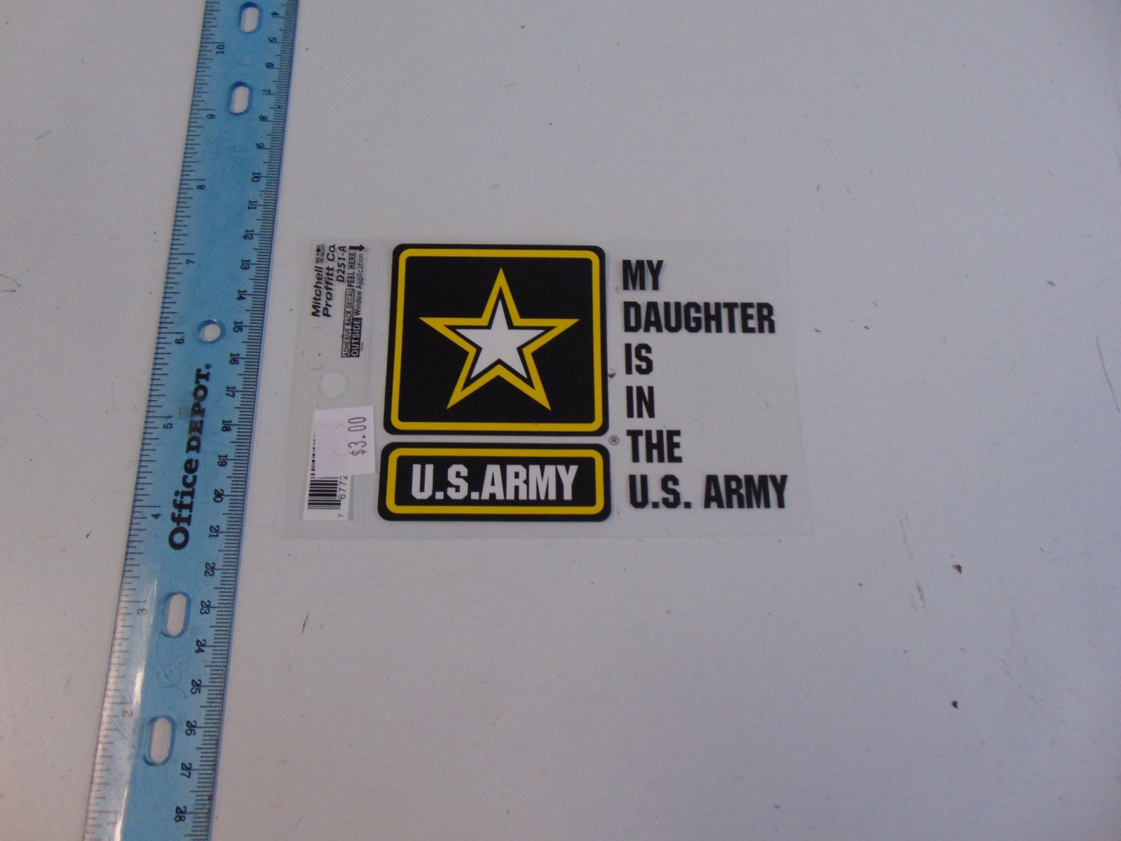 ONE DOLLAR $1.00 (WHAT!!) My Daughter is in the Army Decal $1NATWCP