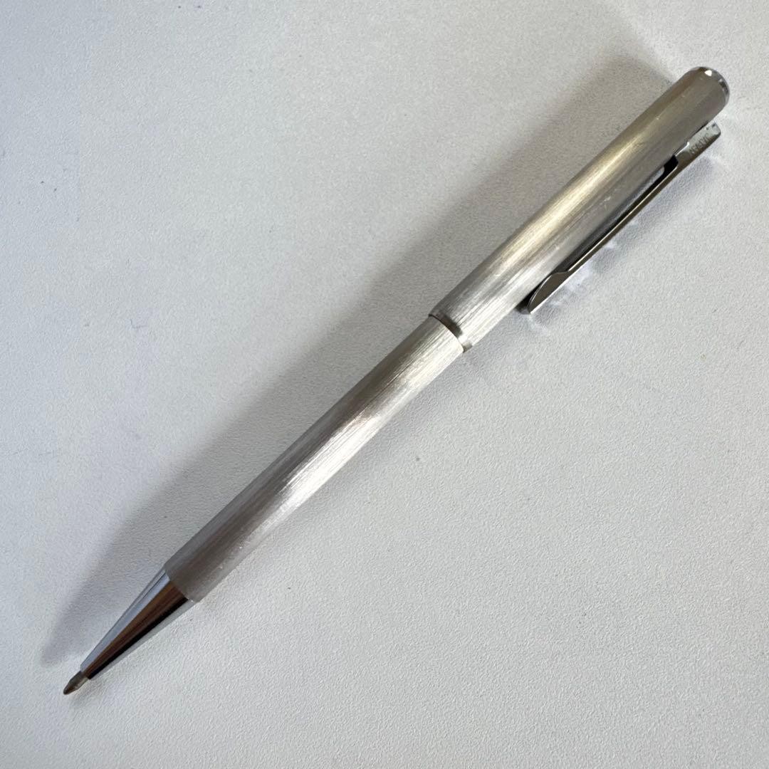 Discontinued Old Model ZEBRA Telescopic Ballpoint Pen Hairline Stainless Steel