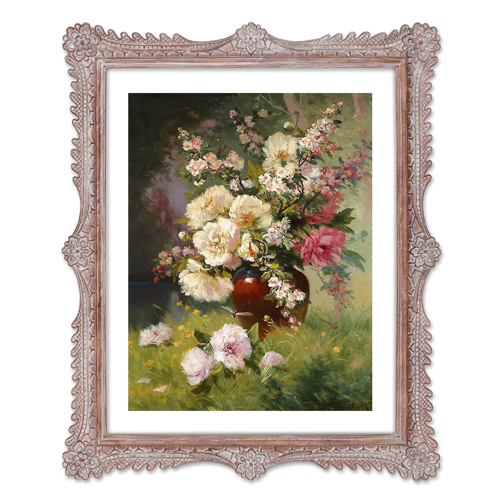 Simon’s Shop 11×14 Frame with Mat for 8×10, Wall/Table Pale Wood