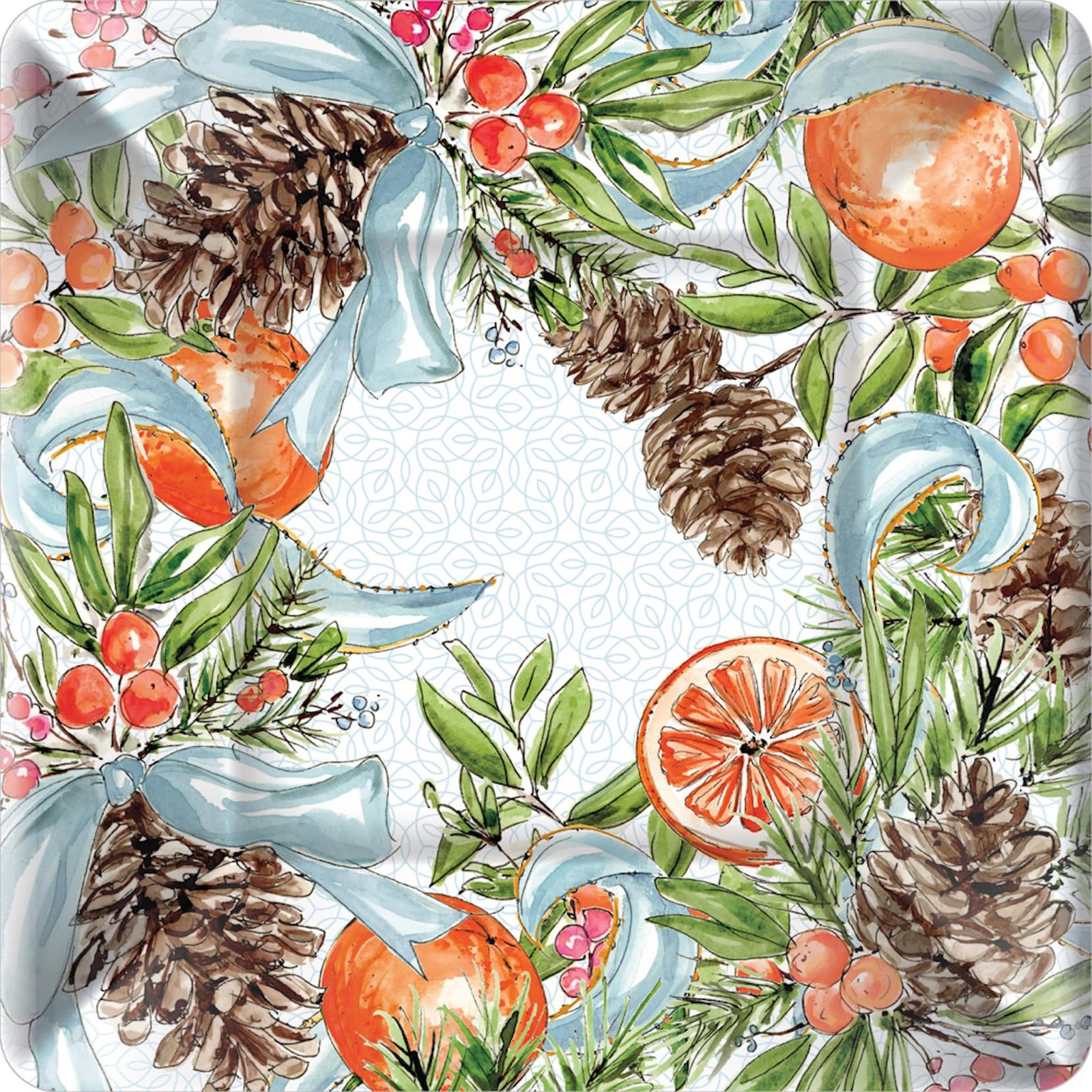 Boston International Paper Plates Square |Buffet + Dinner Size, 10 x 10-Inches
