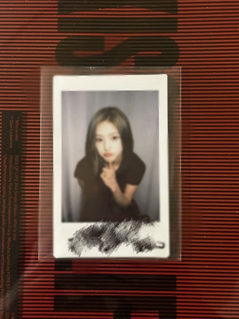Kissoflife Haneul Signed Polaroid Apple Music Meet 5/30 Autographed Photo