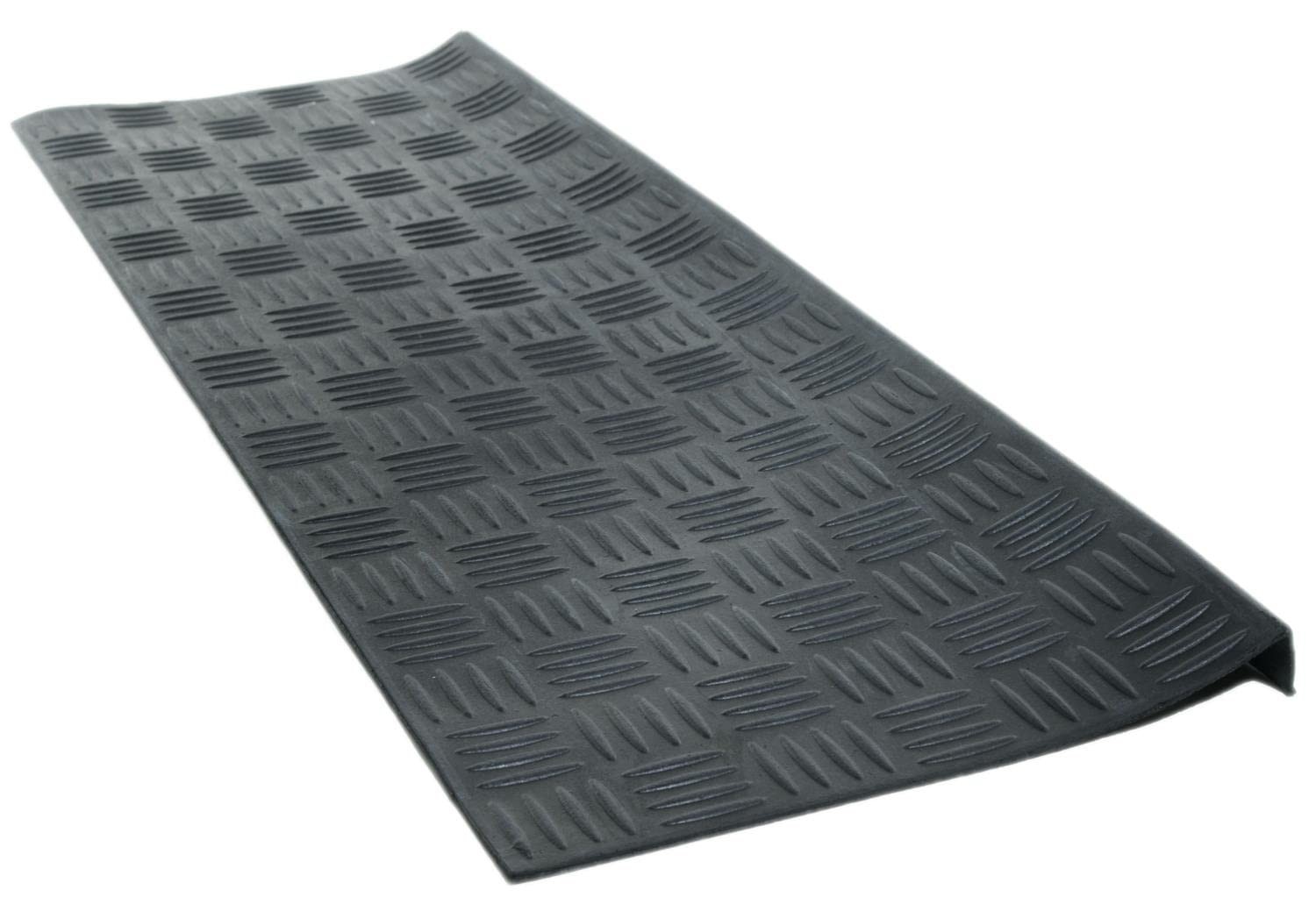 Imports Decor 832RBM, Criss Cross Rubber Step Mat, 30″ by 9″ by 1/4″
