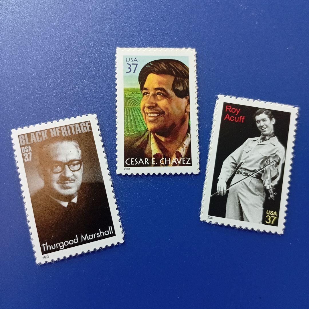 Foreign stamps America 2000s Famous historical figures and cultural figures