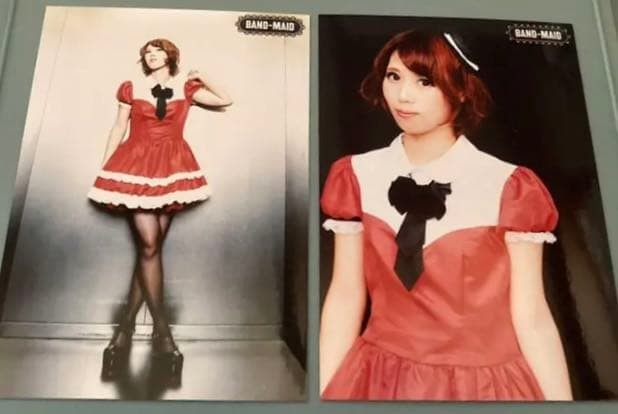 Band-Maid Akane Indies Era Photo Set 2-Piece Japan Girl Rock Heavy Metal Used