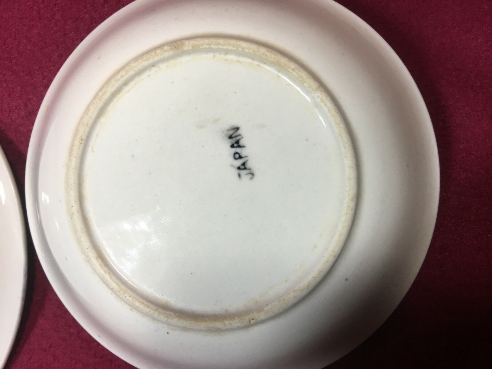 1950s Set of 2 Japan Blue Willow and Birds Saucers