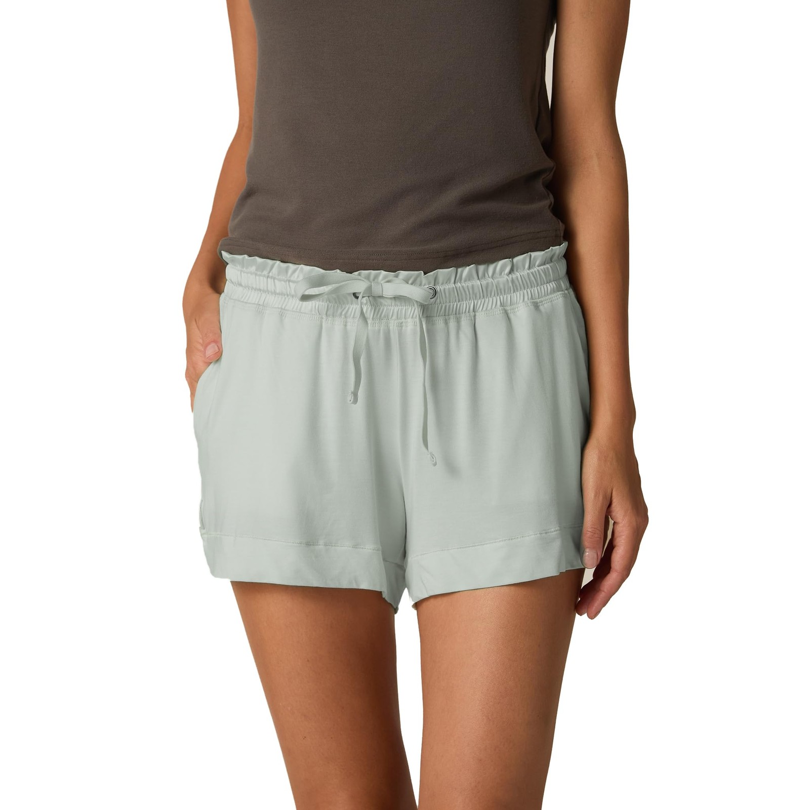 Faceplant Bamboo Short Shorts (Aqua Mist, Medium)