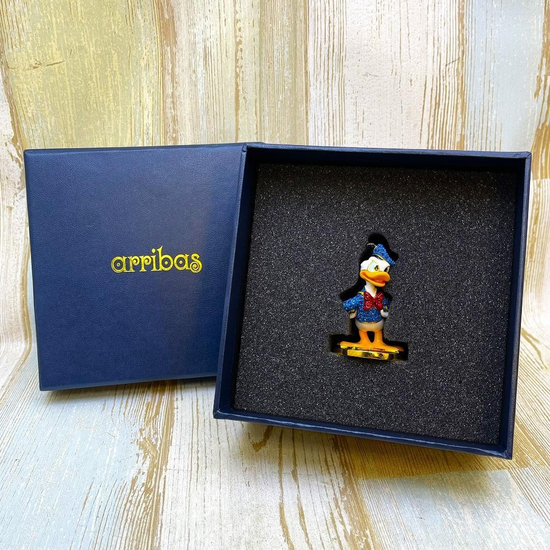 Donald Duck Swarovski Metal Figure Disney TDL Cinderella Castle 5.7cm Used