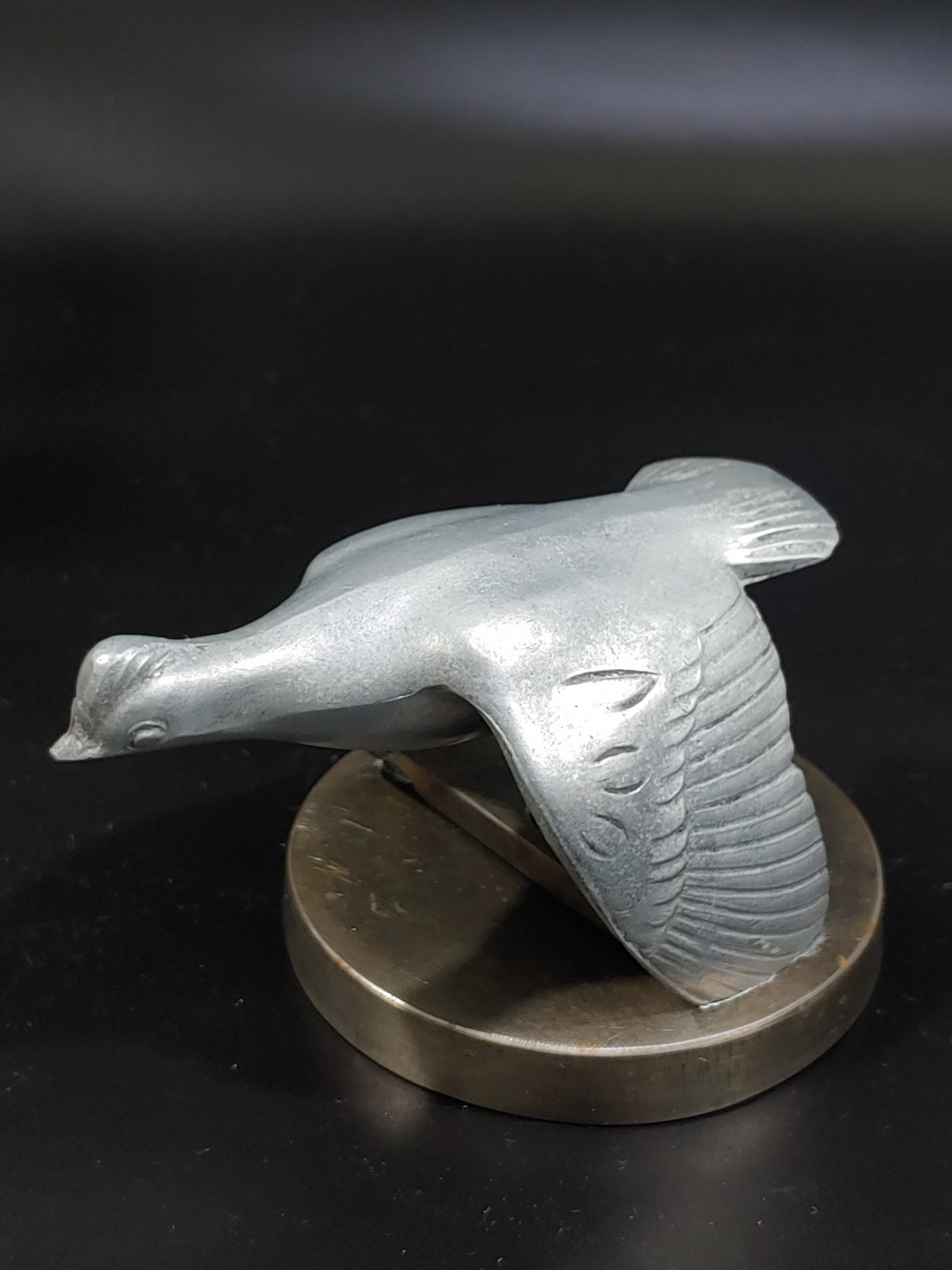 1931 Ford Model A Oldtimer US Car Pewter Sculpture Flying Bird Figurine Emblem