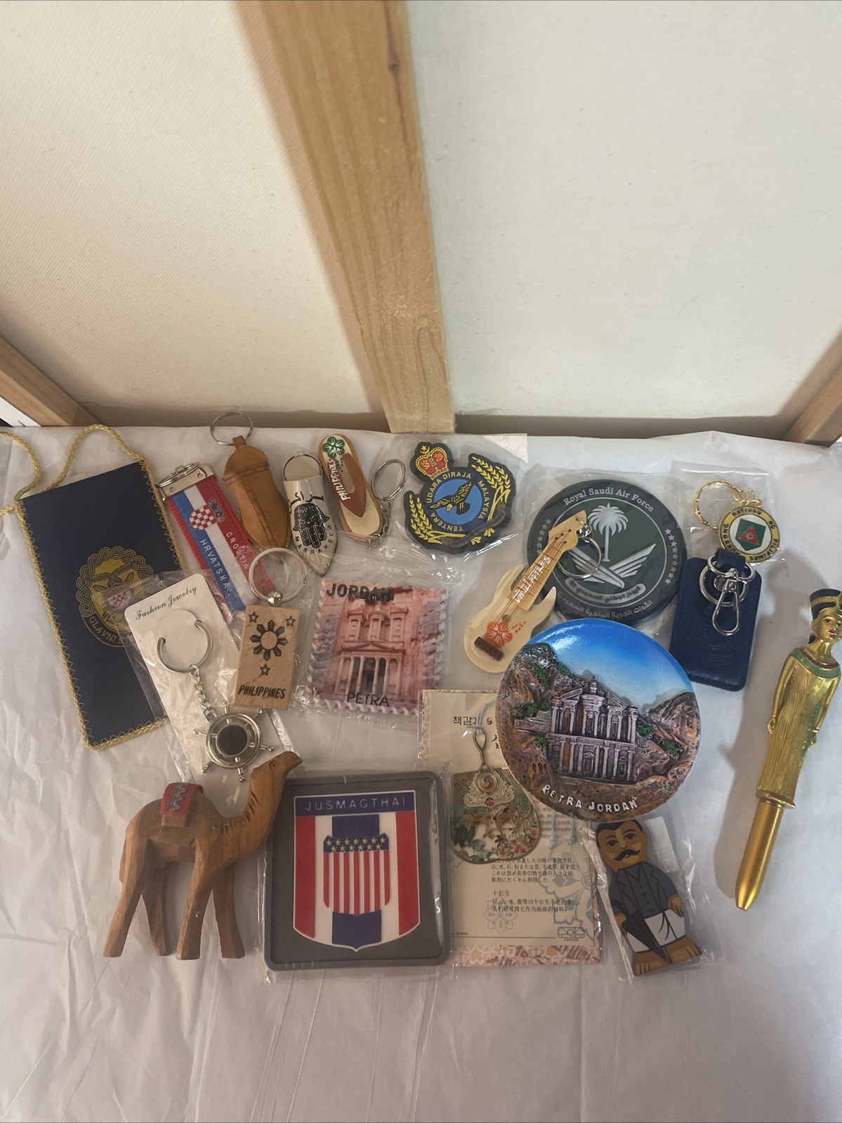 Military Deployment Souvenir Lot Keychain Magnets Trinkets Egypt Philippine