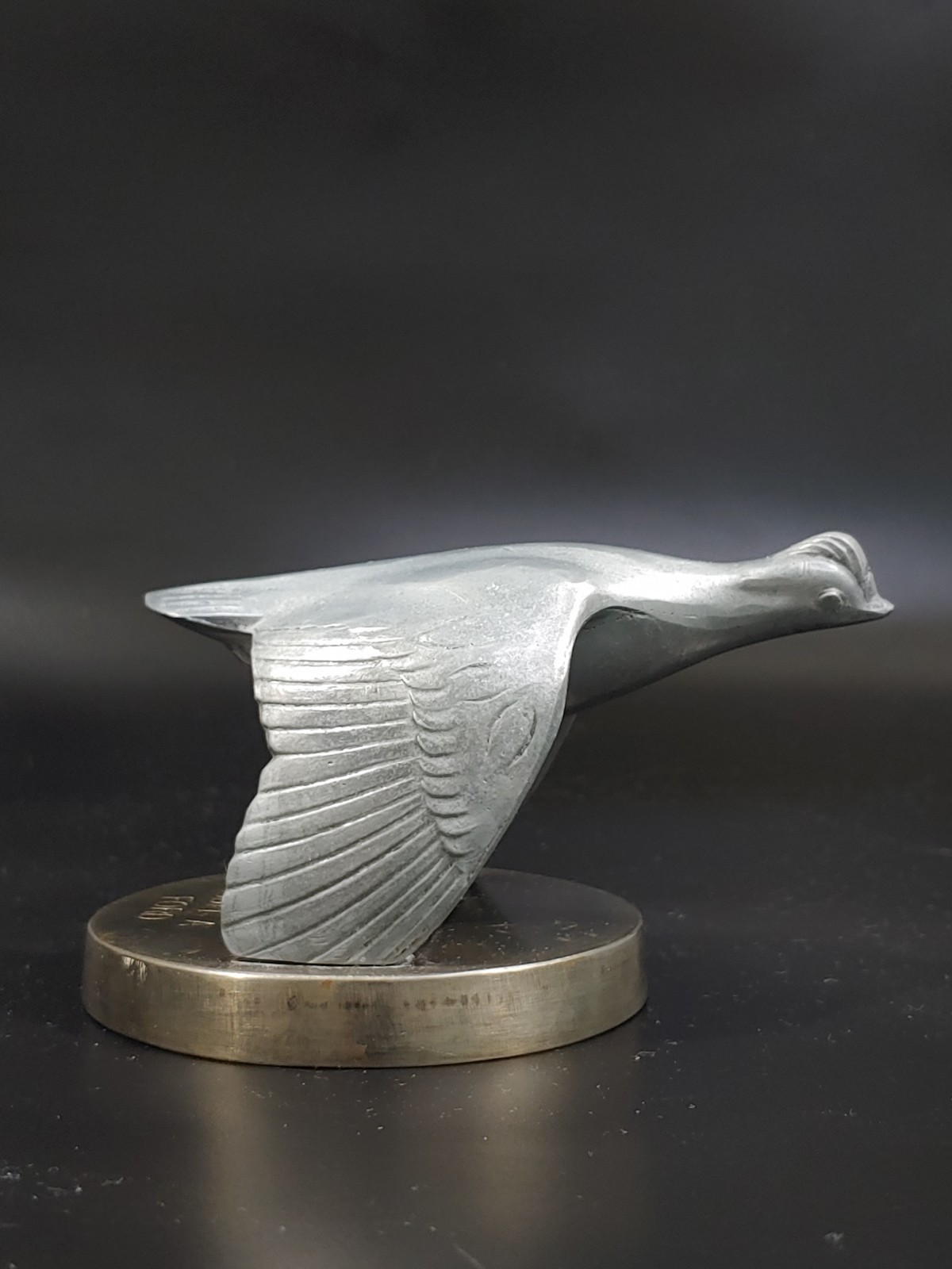 1931 Ford Model A Oldtimer US Car Pewter Sculpture Flying Bird Figurine Emblem