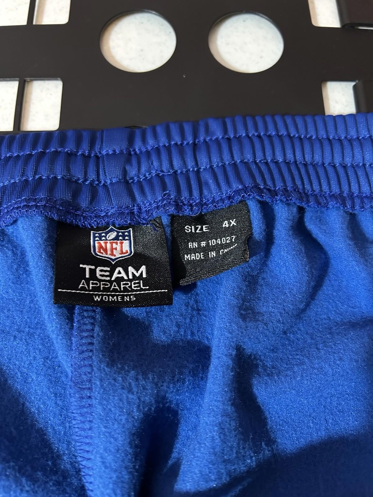NFL Team Apparel New York Giants Performance Pants Mens 4X New