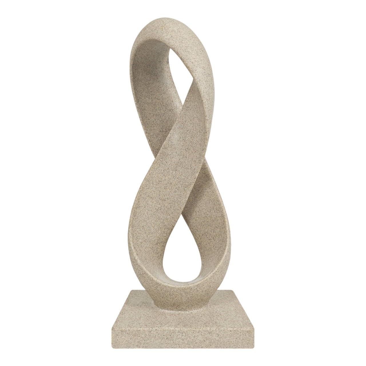 SIMON’S SHOP Gold Accent Modern Abstract Sculpture 14.5″ Figure Eight Infinity