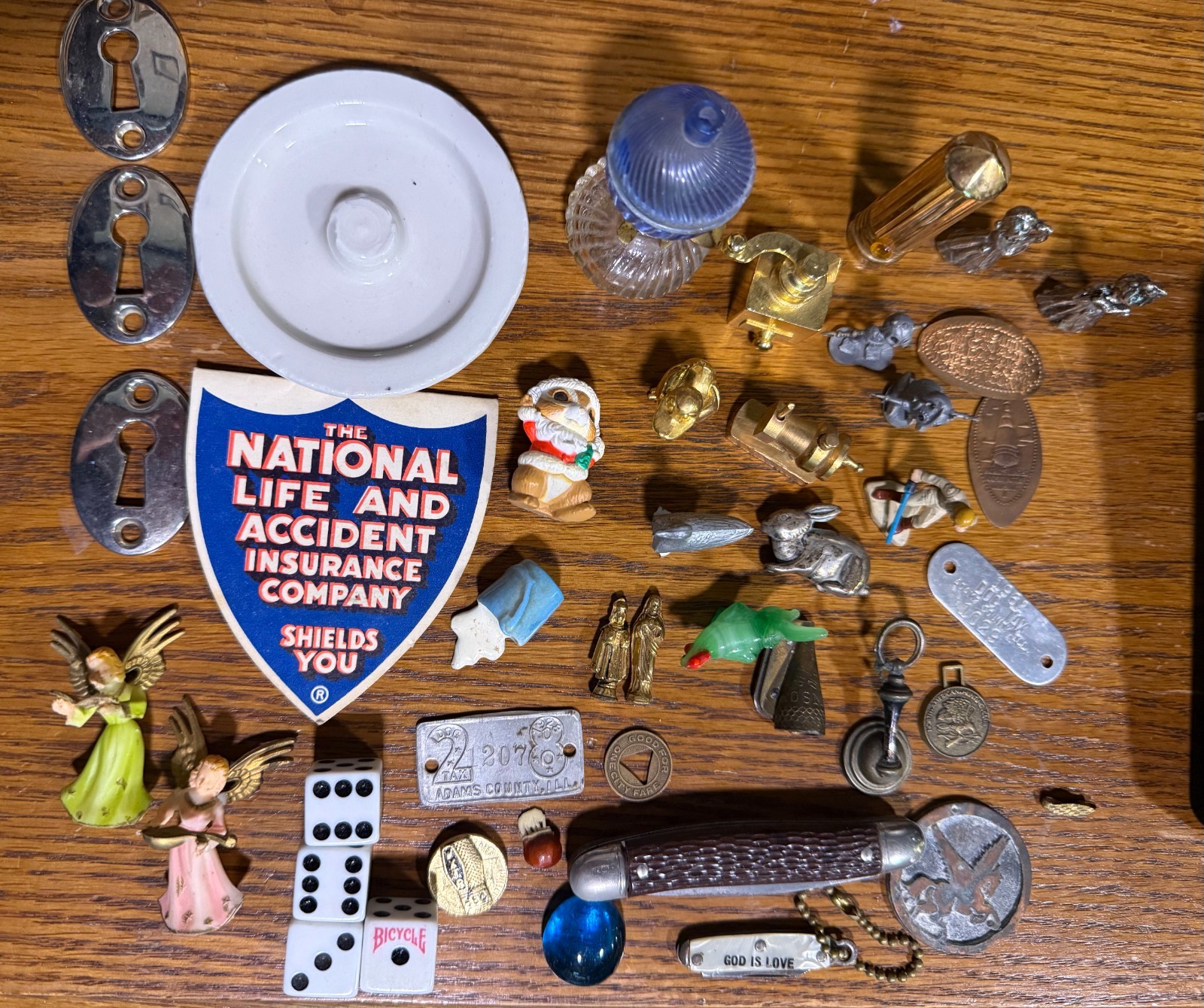 LOT of vintage items – some Kankakee and Adams Co Illinois = SEE PHOTOS