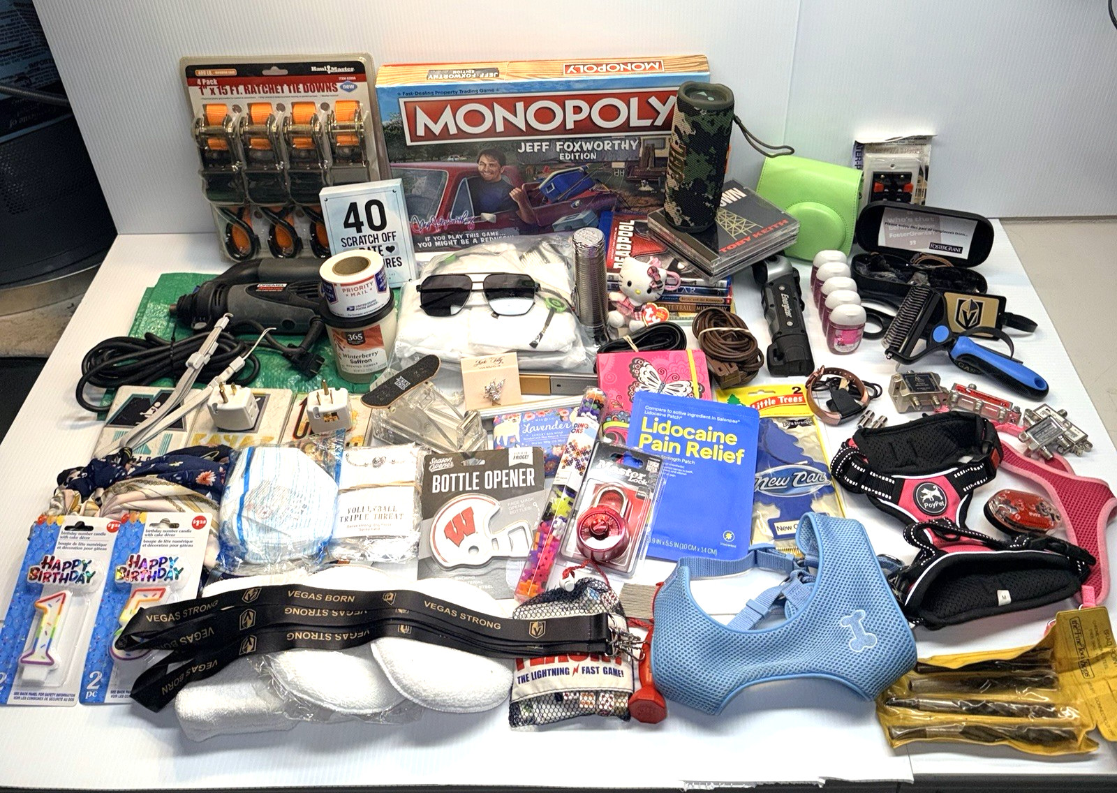 Junk Drawer Lot 90+ Items Tools Home Hardware Games CDs DVDs Parts Collectables+