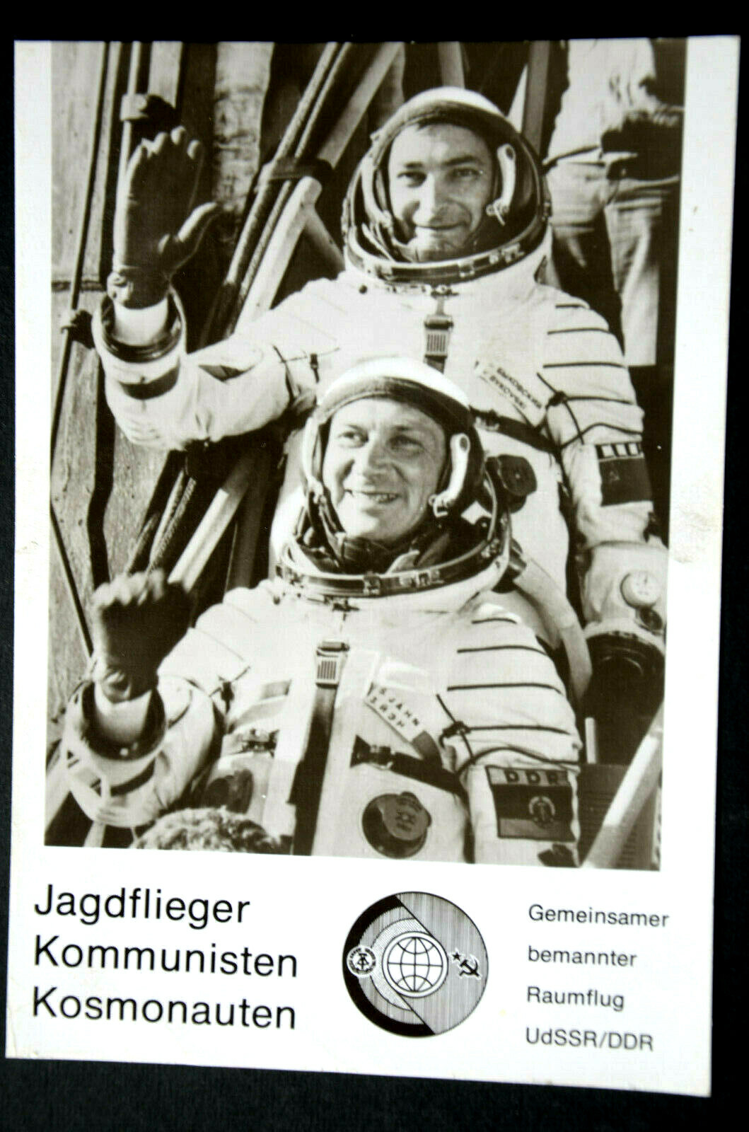 50745 Photo AK Fighter Pilots Communists Cosmonauts Joint Space Flight USSR GDR
