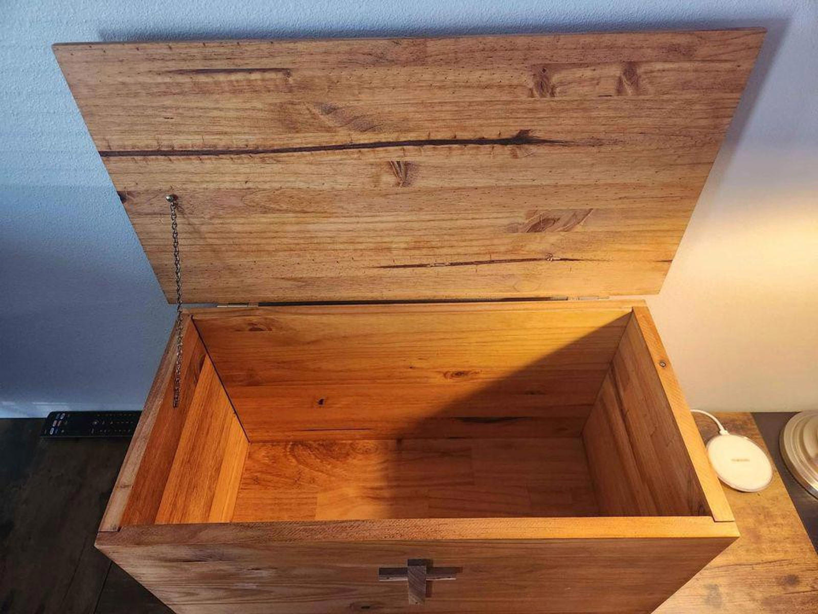 Wood Chest | Handmade – Cross – Candle Box