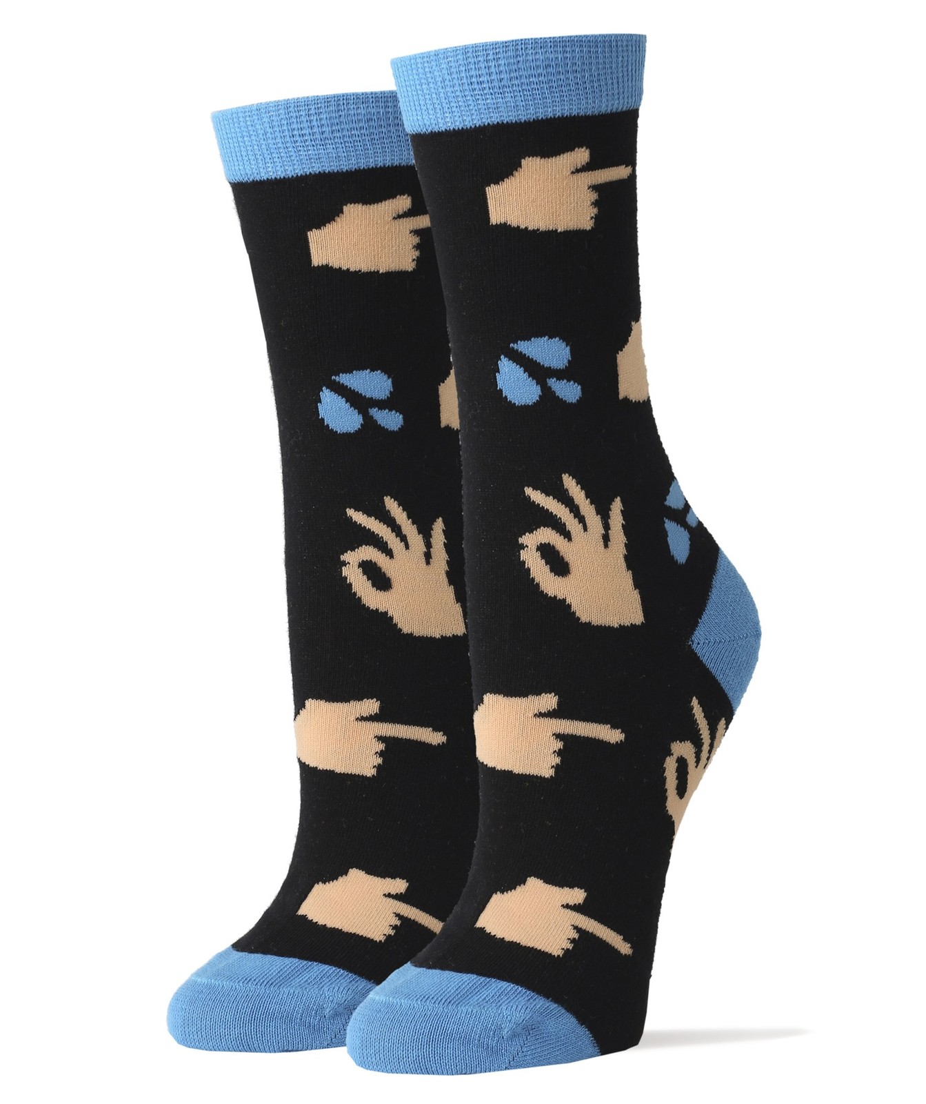ooohyeah Women’s Novelty Crew Socks, Funny Perky Design