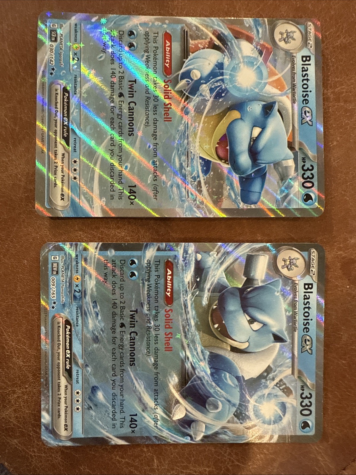 Lot Of 2 Blastoise EX – Blastoise EX #30 Stellar Crown & Blastoise EX #9 151