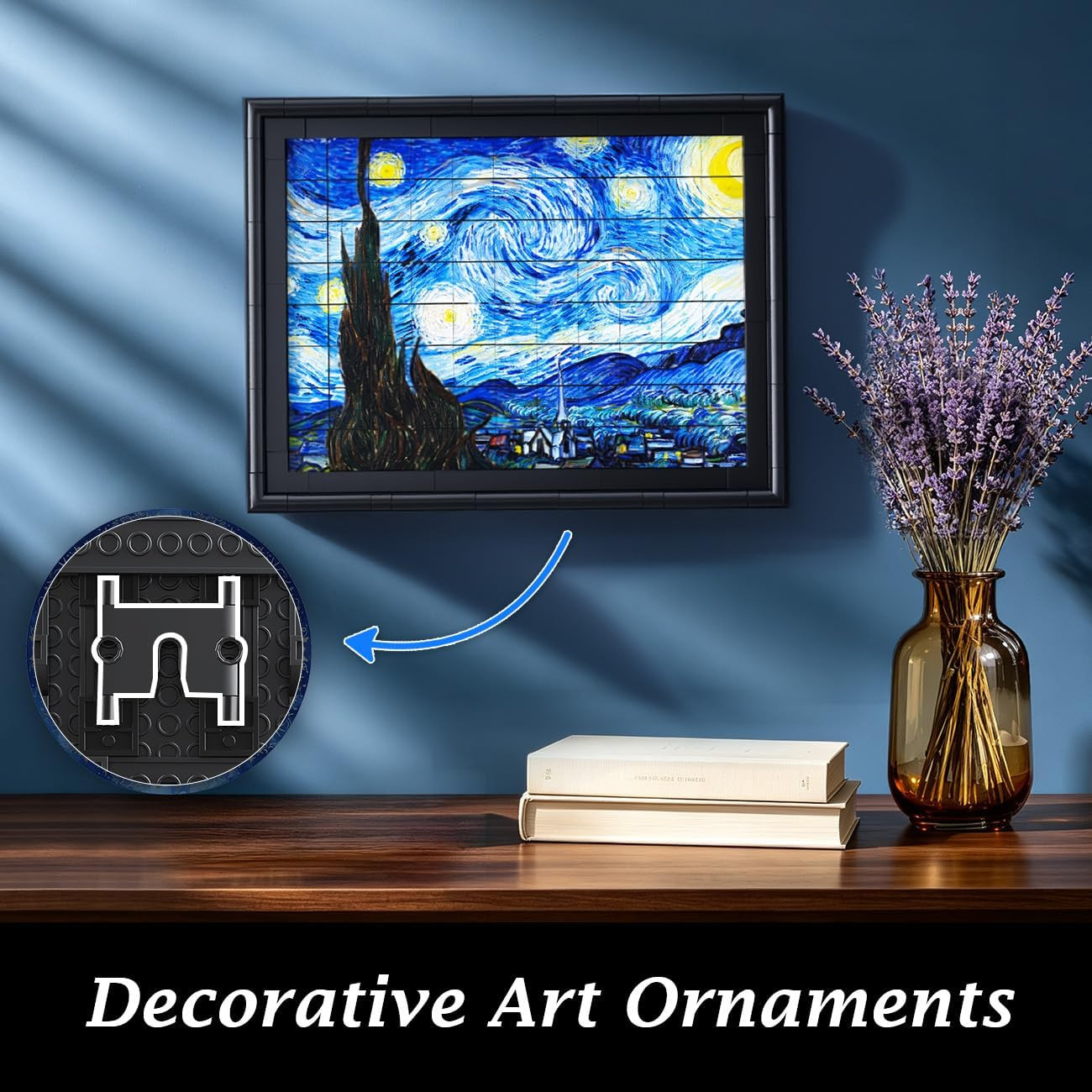 Starry Night Building Block Set for Adults Artwork Creative Puzzle | Van Gogh Fa