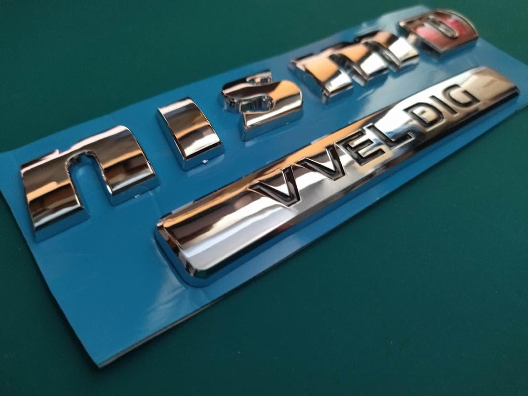 NISMO VVEL DIG 3D emblem plated silver Nissan Patrol