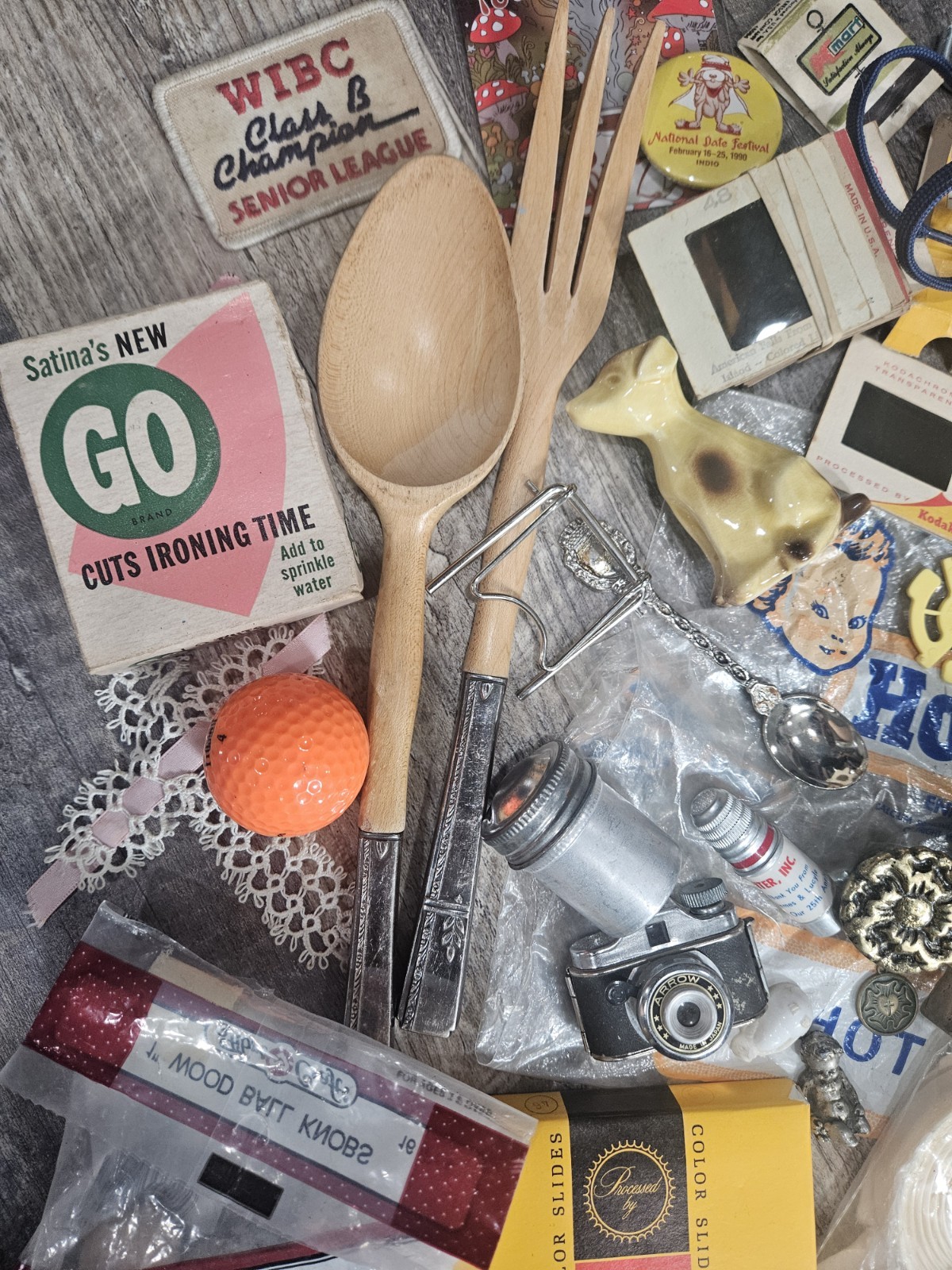 Antiques & Misc Treasures Junk Drawer Lot Household Advertising Kodak Kitchen ++