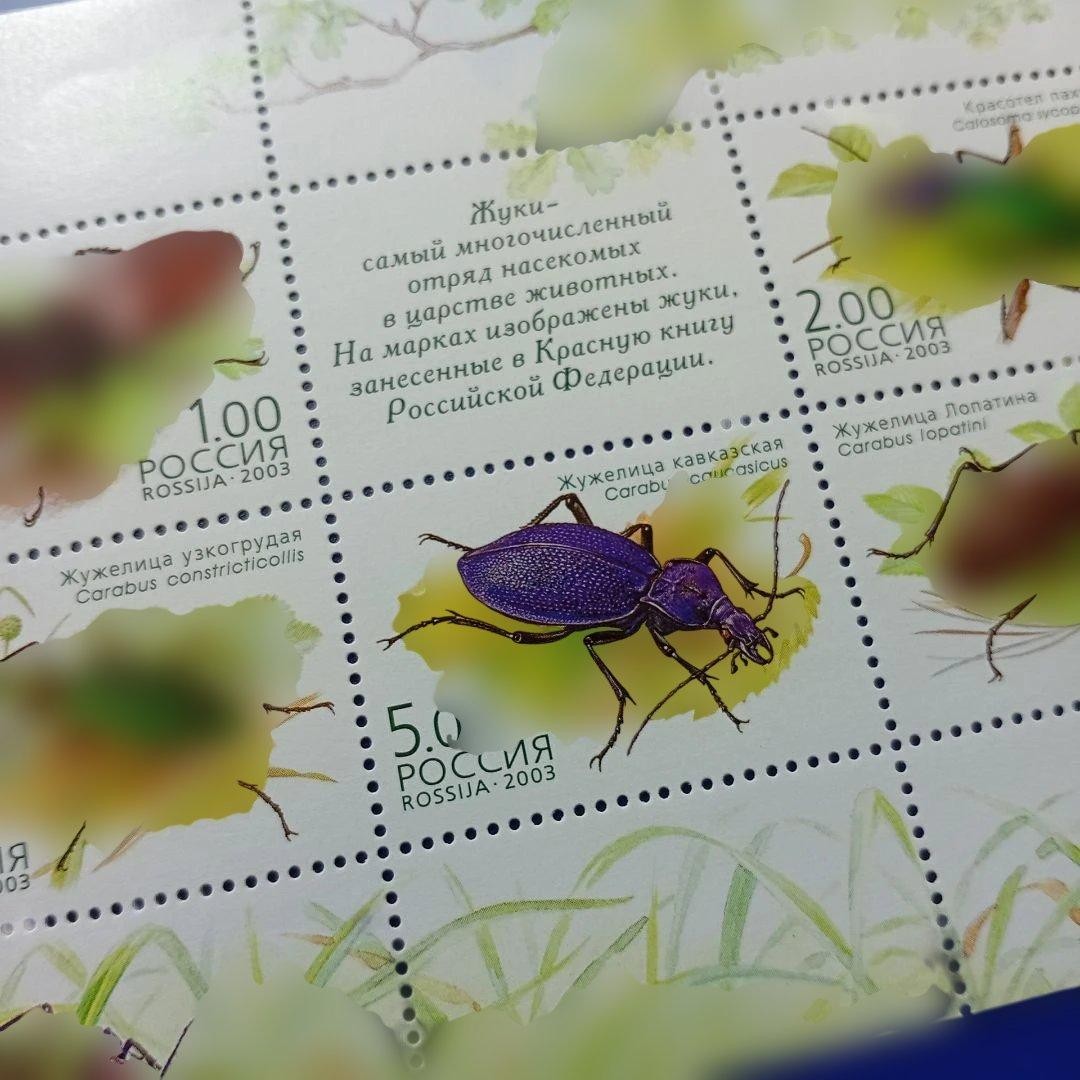 Foreign Stamps Russia 2003 Red Data Book of the Russian Federation: Coleoptera