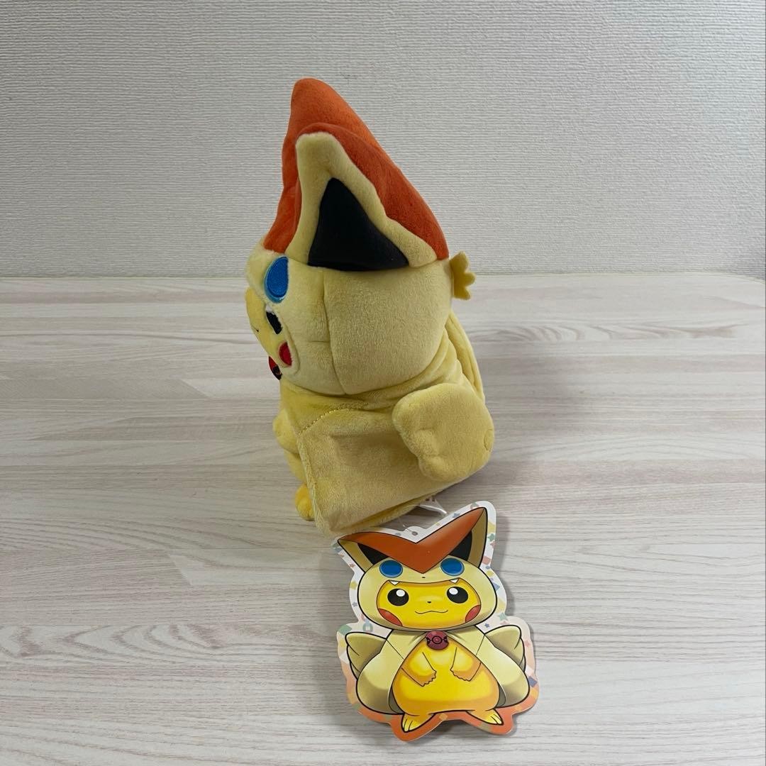 [New and unused] Pokemon Center Pikachu wearing a Victini poncho stuffed toy