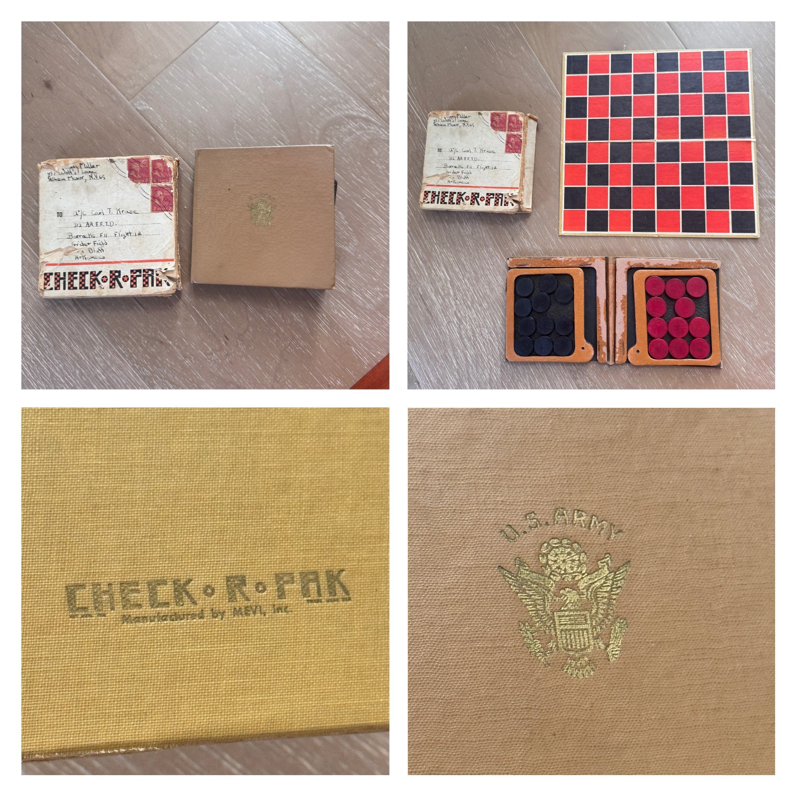 RARE Vintage 1940s Texas Ephemera Junk Drawer Lot Shadow Box – WWII Fort Worth