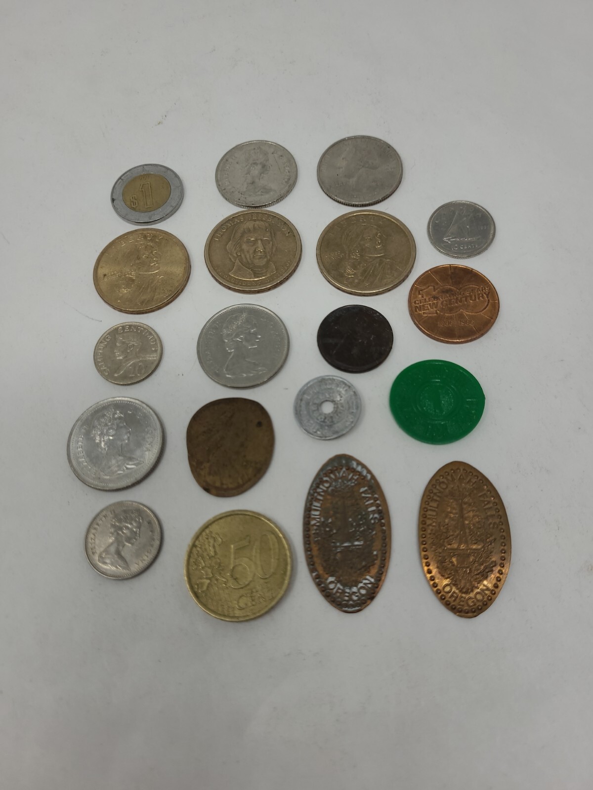 Junk Drawer Lot Including Coins Money Tokens Souvenirs