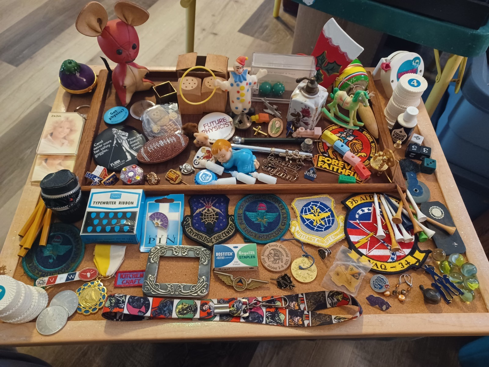 Junk Drawer Lapel Pins Patches Tokens Vintage Smalls & Miscellaneous Items