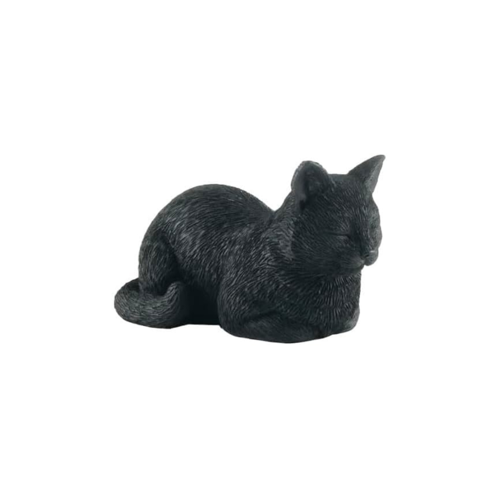 JFSM INC Cat Sleeping Figurine Gifts Lovers Jade Black 5 inches 3 Functional
