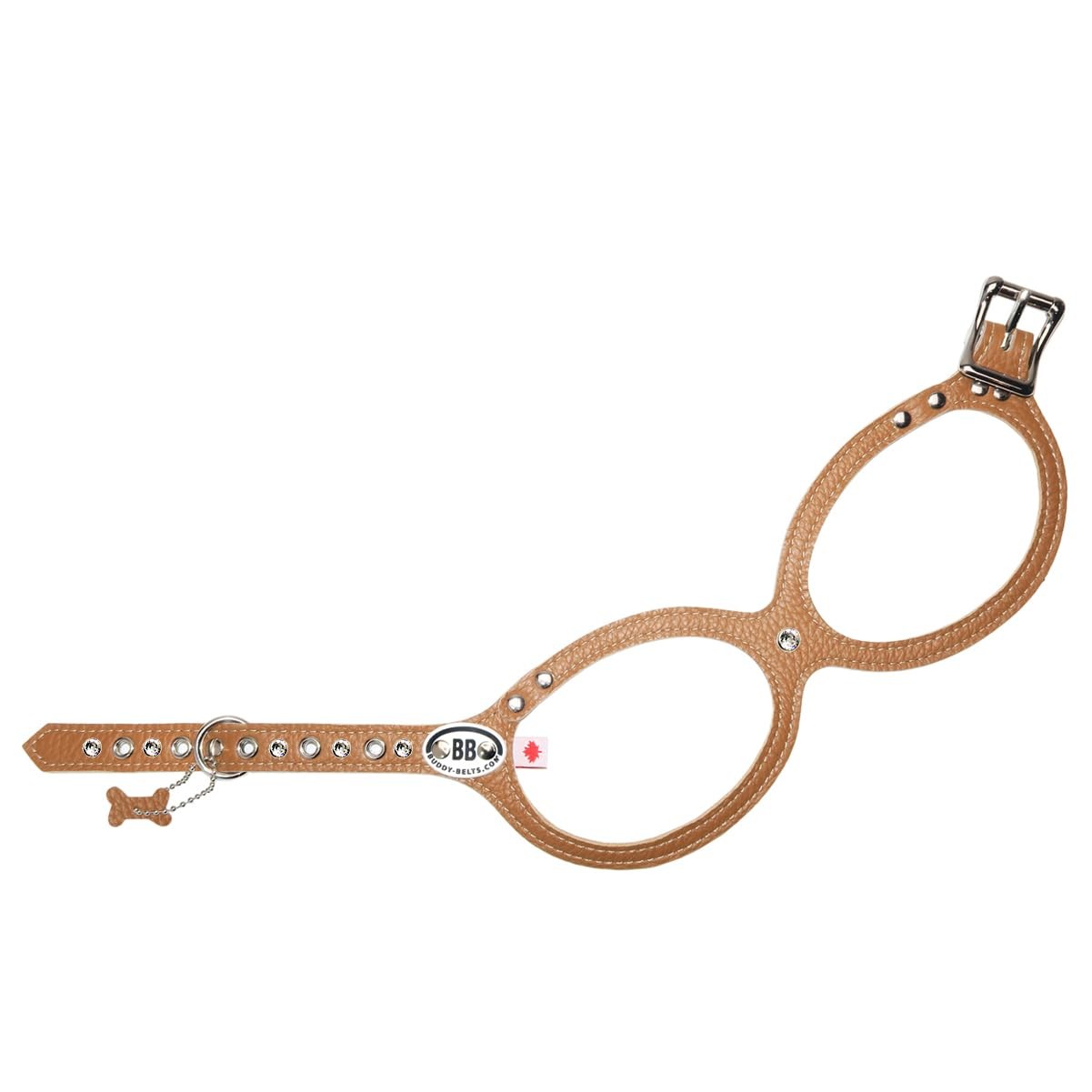 Harness Pebble Grain Caramel with Crystals – Permanent Collection (4.5)