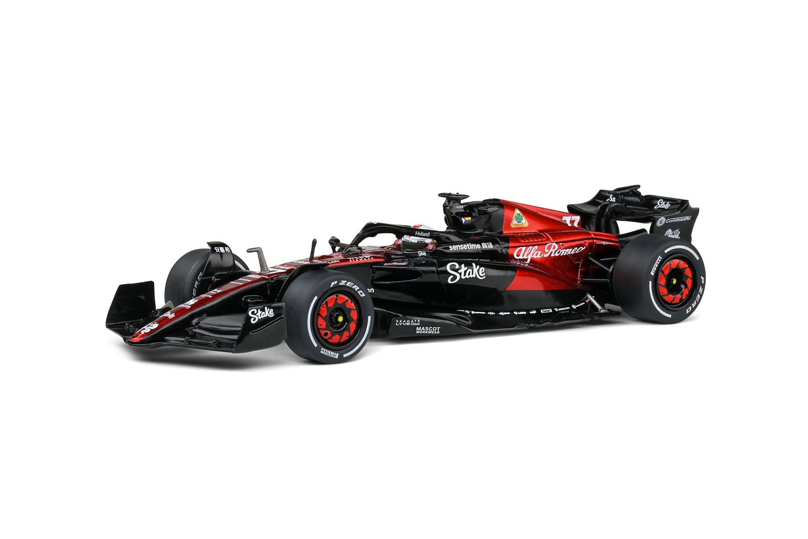 Solido 1:43 2023 Alfa Romeo F1 Bahrain GP Red Diecast Model