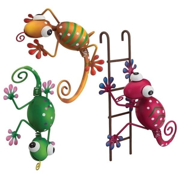 Regal Art & Gift Gecko Pot Hugger Set, 3-Piece Garden Figurines