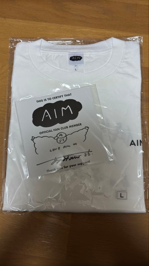 Aim Limited Autograph T-Shirt L size Official Fan Club