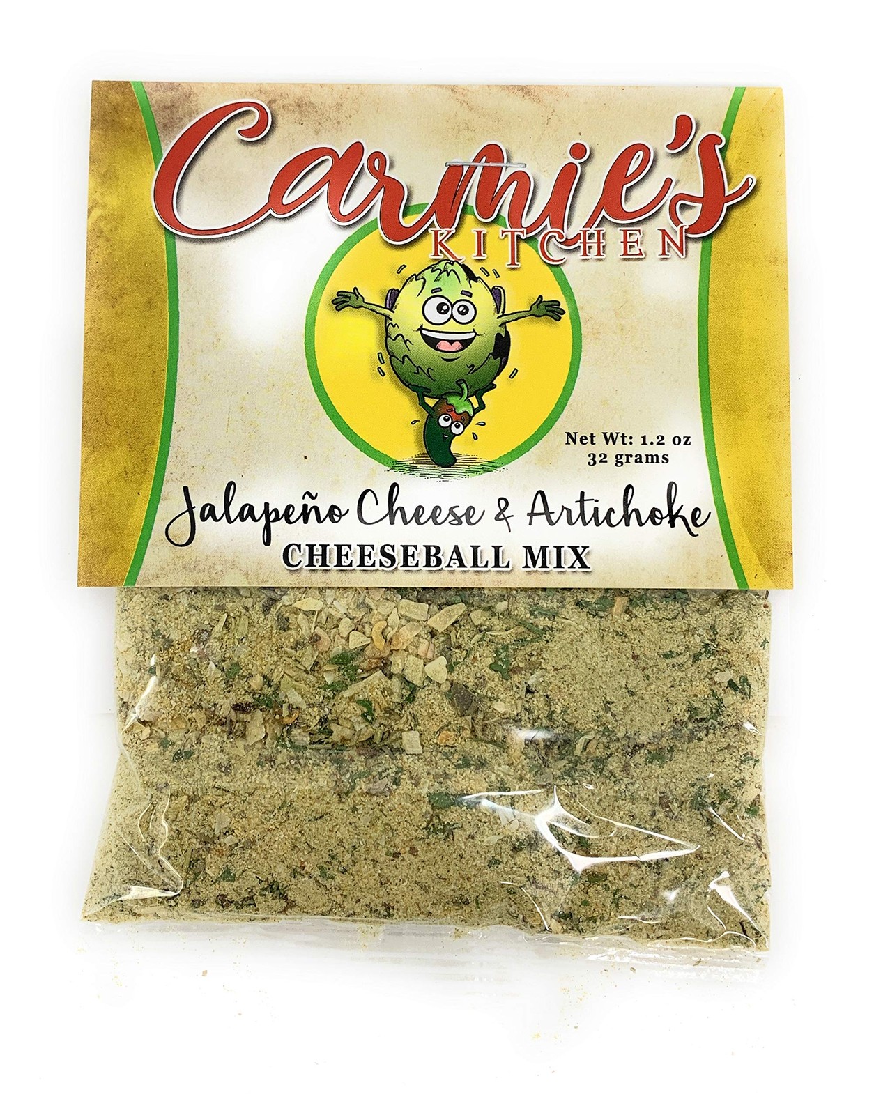Carmie’s Kitchen Jalapeno Cheese and Artichoke Cheeseball mix